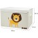 Storage box with a lid "Leo", 38x26x26 cm