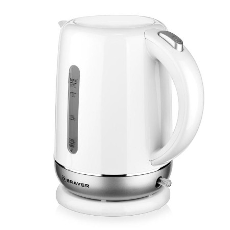 Electric kettle Brayer BR1011, plastic, 1.7 l, 2200 watts, auto shutdown, white-2