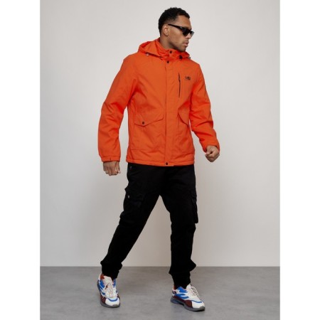 Sports male jacket, size 56, orange color-11