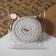 Ribbon from jute "lace", 40 mm, 4.5 ± 0.5 m, white color