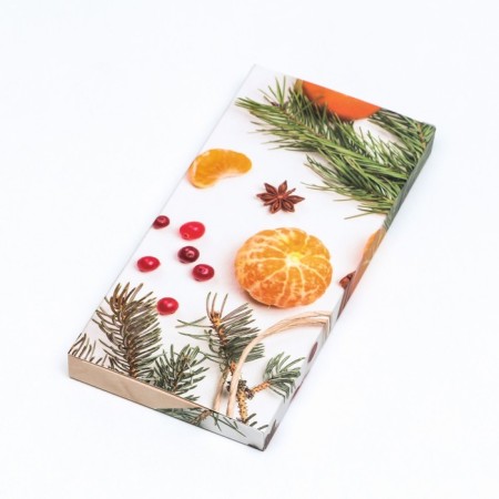 Gift box for tiles of chocolate without a window "Mandarina", 17.1 x 8 x 1.4 cm-4
