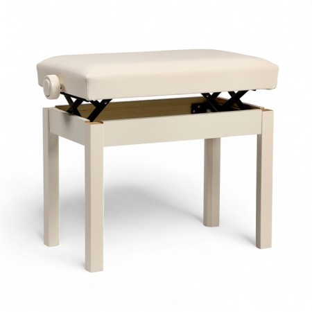 Music Life Piano Bange Sit 55 x 34, height 48-58 cm, white