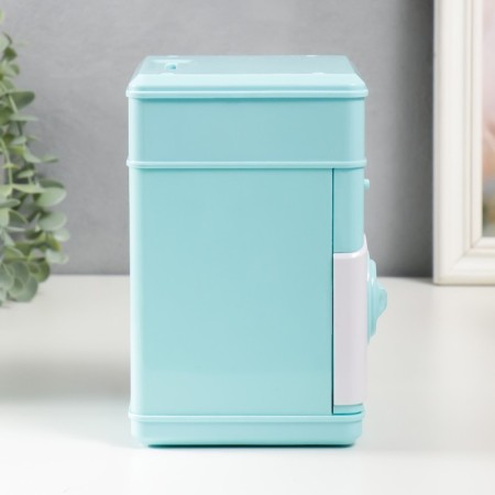 Piggy bank Plastic "safe. Puppy" code castle, sound aa blue 13x12x19 cm-1