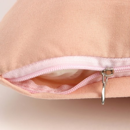 Decorative pillowcase economy and I am beige color, 40 x 40 cm, polyester-3