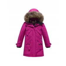 Winter park for a girl, height 152 cm, raspberry color