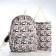 Set a youth backpack from textiles, a shoper bag, pink color
