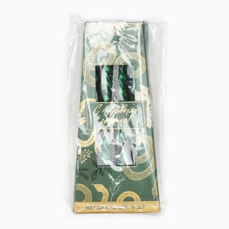 Candles twisted "Happy New Year", 4 pcs, 6.8 x 16 x 2 cm-6