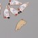 Decor for creativity metal, enamel "Kitty sleeps" 2.5x1.3 cm