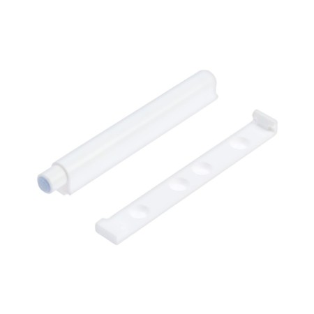 TK01 Push-to-Open pusher hidden installation, white, for glass doors 86.5-4