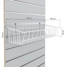 Korsin regiment for economy panels, 596 × 202 × 130 mm, white color