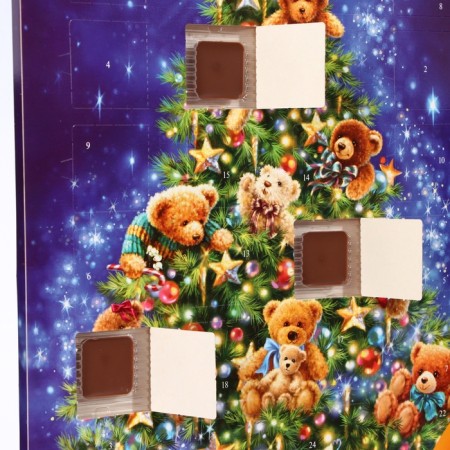 Advent calendar with mini-tiles made of milk chocolate "Mix", Assorted, 75 g-3