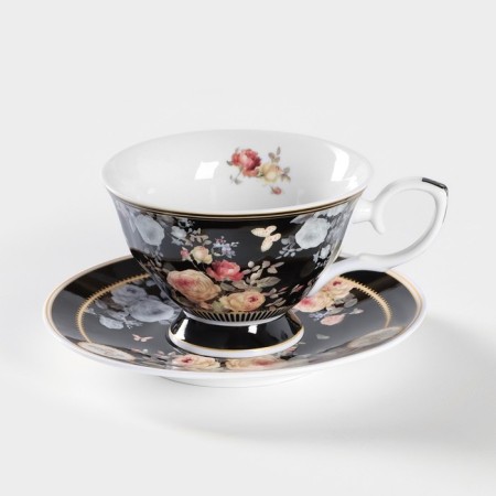 Tea couple ceramic "cobalt", 2 items: a cup 230 ml, a saucer d = 15 cm