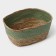 Basket for storage ladled handmade LADOOM "Leo", 25 × 18 × 12 cm, green color