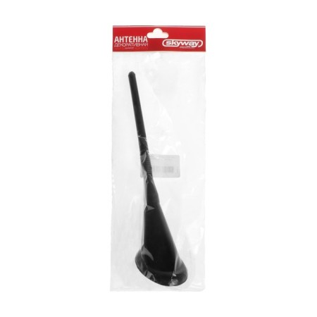 Decorative Antenna Skyway, 14.5 cm, oval base, black, S00201015-1