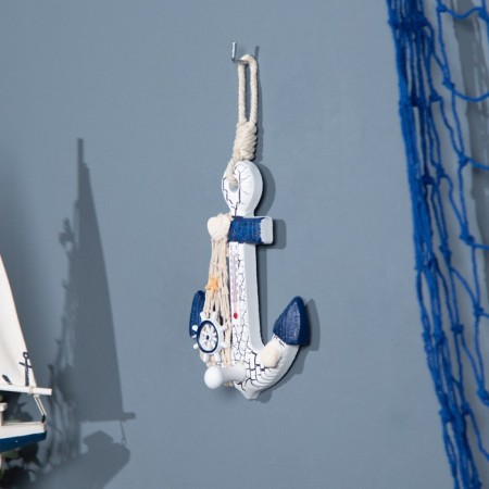 Interior souvenir "anchor" with a thermometer 22*12cm-1