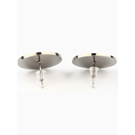 Earrings with an engraving “You can generally everything”, 2.4 x 7 cm, 18+-3