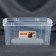 Boxing for storing sewing accessories, 29.5 × 19 × 13.5 cm, the color is transparent