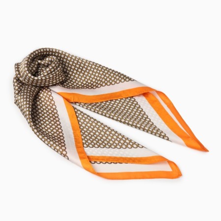 Women's scarf minku rr 70*70 cm, col. orange