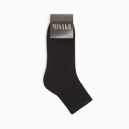 Men's socks with a terry track minku Black color, river 39-43 (27-29 cm)-3