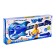 Toy musical guitar "Play and sing", with a microphone, sound effects, blue color