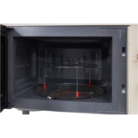 Microwave oven Hiberg VM-4285 YR, 700 watts, 20 l, beige color-2