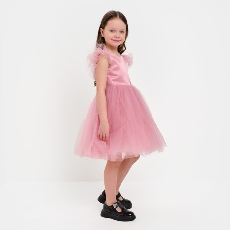 Children's dress with wings Kaftan p. 32 (110-116 cm), pink-1