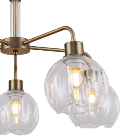 Monto chandelier, 5x40W E27, brown color-2