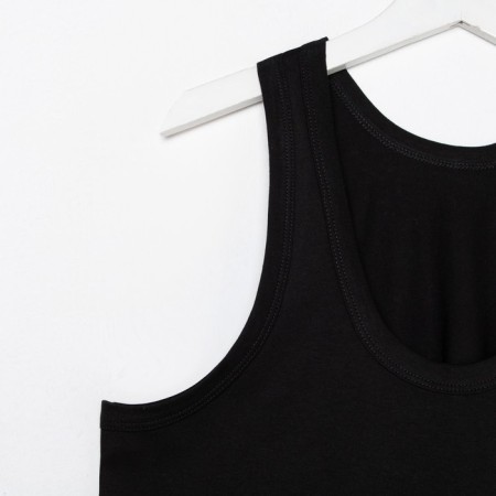 T -shirt male, black color, size 48-5