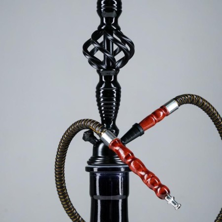 Hookah "Black Tower", 53 cm, 1 pipe, black-2