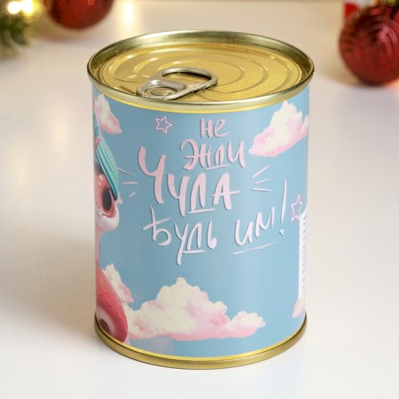 New Year. Symbol 2025. A set in a canvas jar "Do not wait for a miracle, be them!" snake soap + washcloth-3