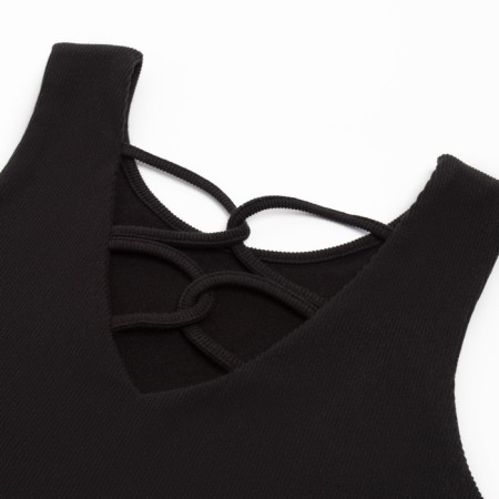 Top female minku: Casual Collection Black color, size 44-9