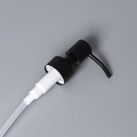 Pump for a dispenser, stainless steel, thread diameter 28 mm, stick length 20 cm, black color-1