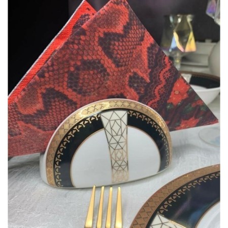 Lenardi Black Baccara napkin