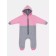 Combineson children's insulated tops "Capitane", height 80 cm, gray/pink color