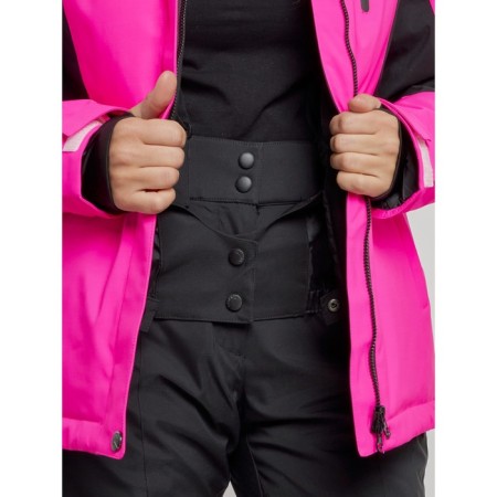 Ski costume female winter, size 42, pink color-10