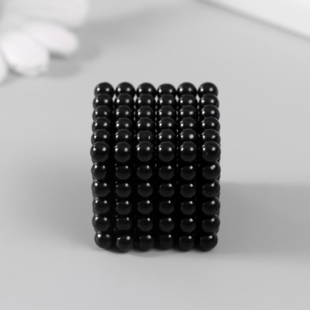 Antistress Magnet "Neokub" 216 balls d = 0.5 cm (black)-3