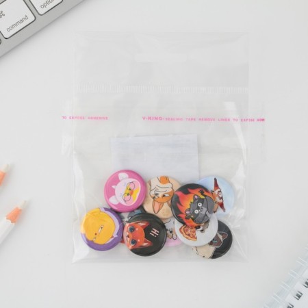 Metal icon, sunset "Cute animals", d = 2.5 cm, mix-4