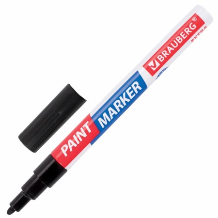 Markker-color (lacquer) 2.0 Brauberg Extra, reinforced nitro-base, alum, black 151968