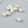 Plastic beads with an undeveloped hole "Pearl" set 10 pcs d = 1.2 cm