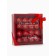 A set of soap roses in a box 16 pieces, red and white