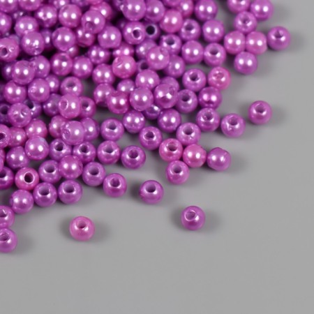 Set of beads "Pearls" d 4 mm, 250 gr, lilac-1