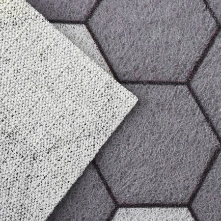 Rug -shaped muddy shares "Gamma", 60 × 90 cm, color gray color-4