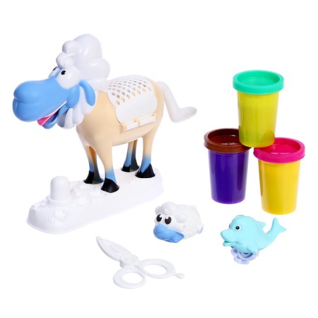 Euryki set for playing with plasticine "beasts", 3 jars with plasticine-1