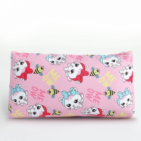 Cosmetic bag with lightning, pink/multi -colored color-1
