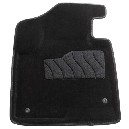 Pile rug for Hyundai Santa Fe III, 2012-2018, black-1
