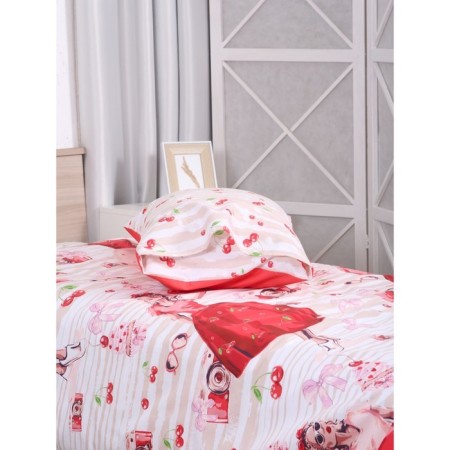 Bed linen 1.5 joint venture Cherry, size 150x215 cm, 145x210 cm, 50x70 cm-3