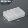 Organizer for storage, with a lid, bilateral, 10.2 × 7 × 3.2 cm, white color