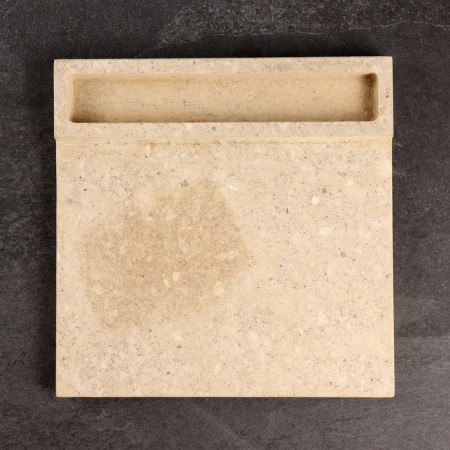 Baking stone with evaporator, volcanic, 30x30x2cm-1