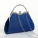 Female bag on the farmar, blue color