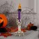 LED figure "Violet candle" 6 × 21.5 × 6 cm, plastic, batteries AG13x3, glow warm white